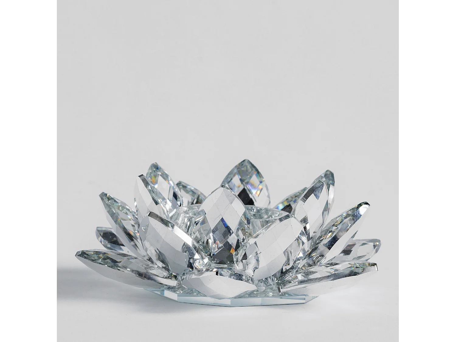 Kerzenständer Cristal Shine Mittelsilber 5.5 x 14