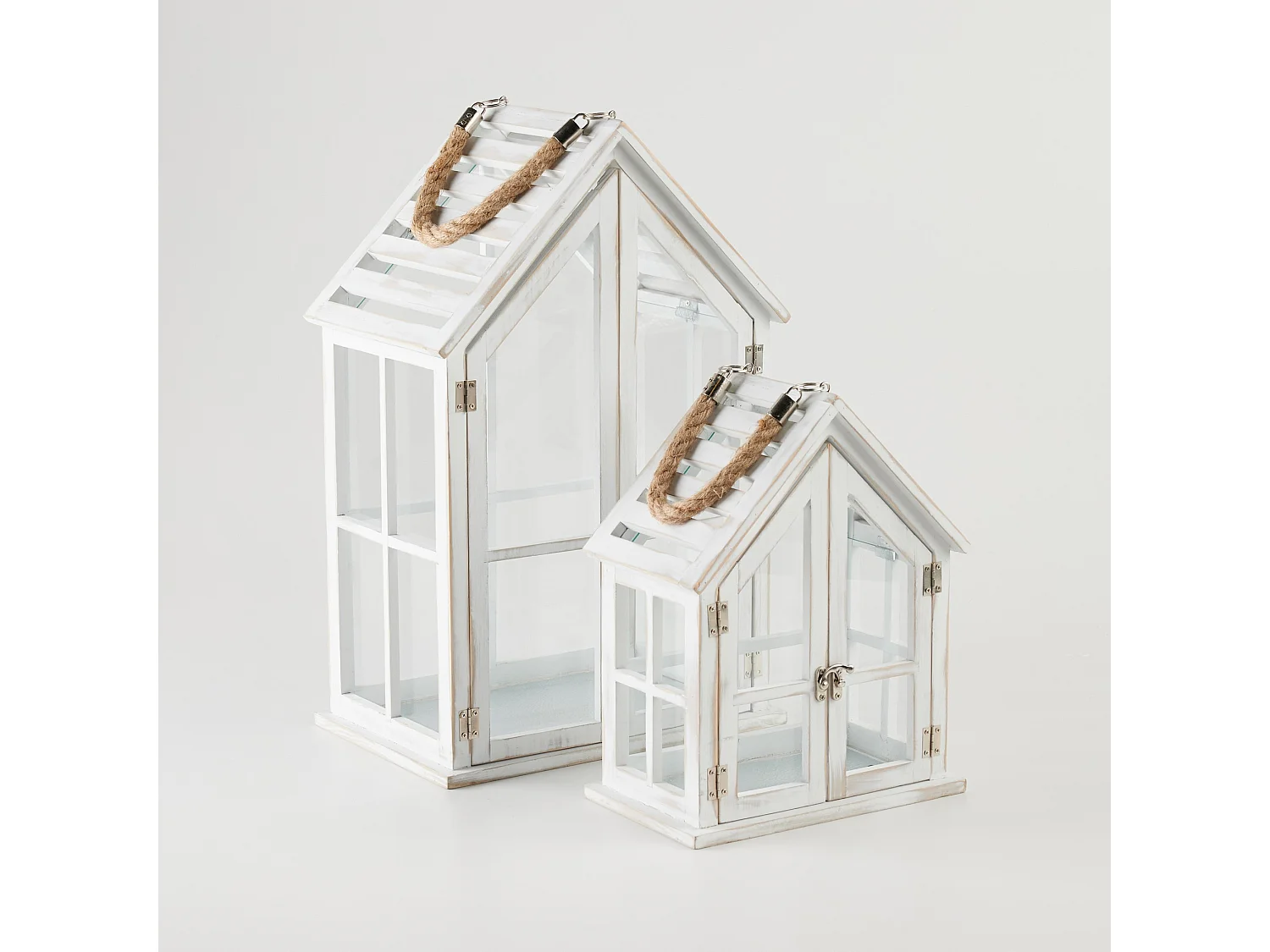 Laterne Homesi mittelweiß 51.5 x 21.5 x 32