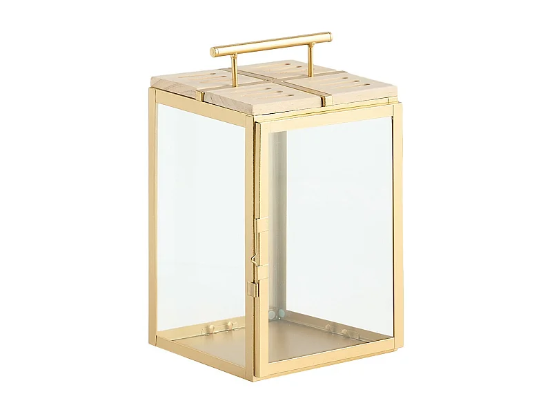 Lanterne Mirt Or Moyen 30 x 18 x 17