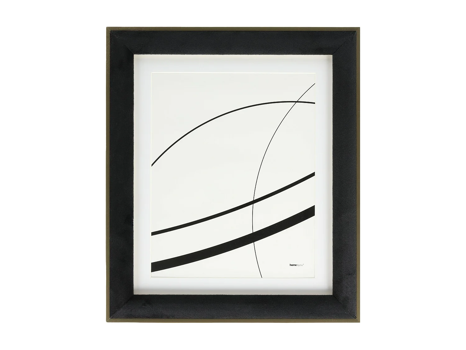 Cadre Veloriso Noir Moyen 36 x 2 x 31