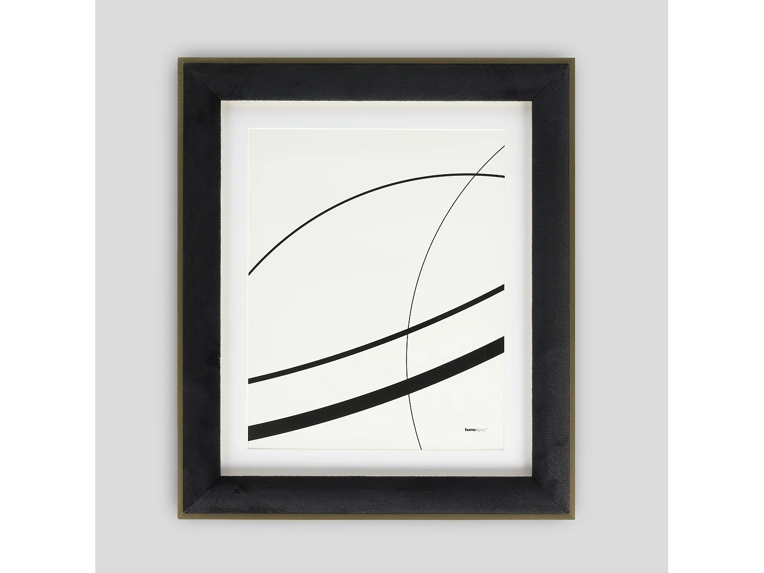 Cadre Veloriso Noir Moyen 36 x 2 x 31