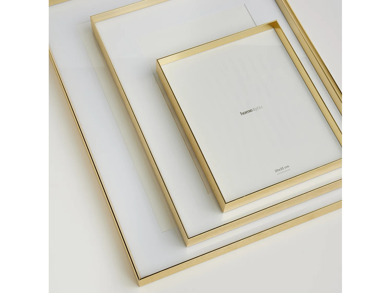 Rahmen Anzi Mittleres Gold 50x3x40