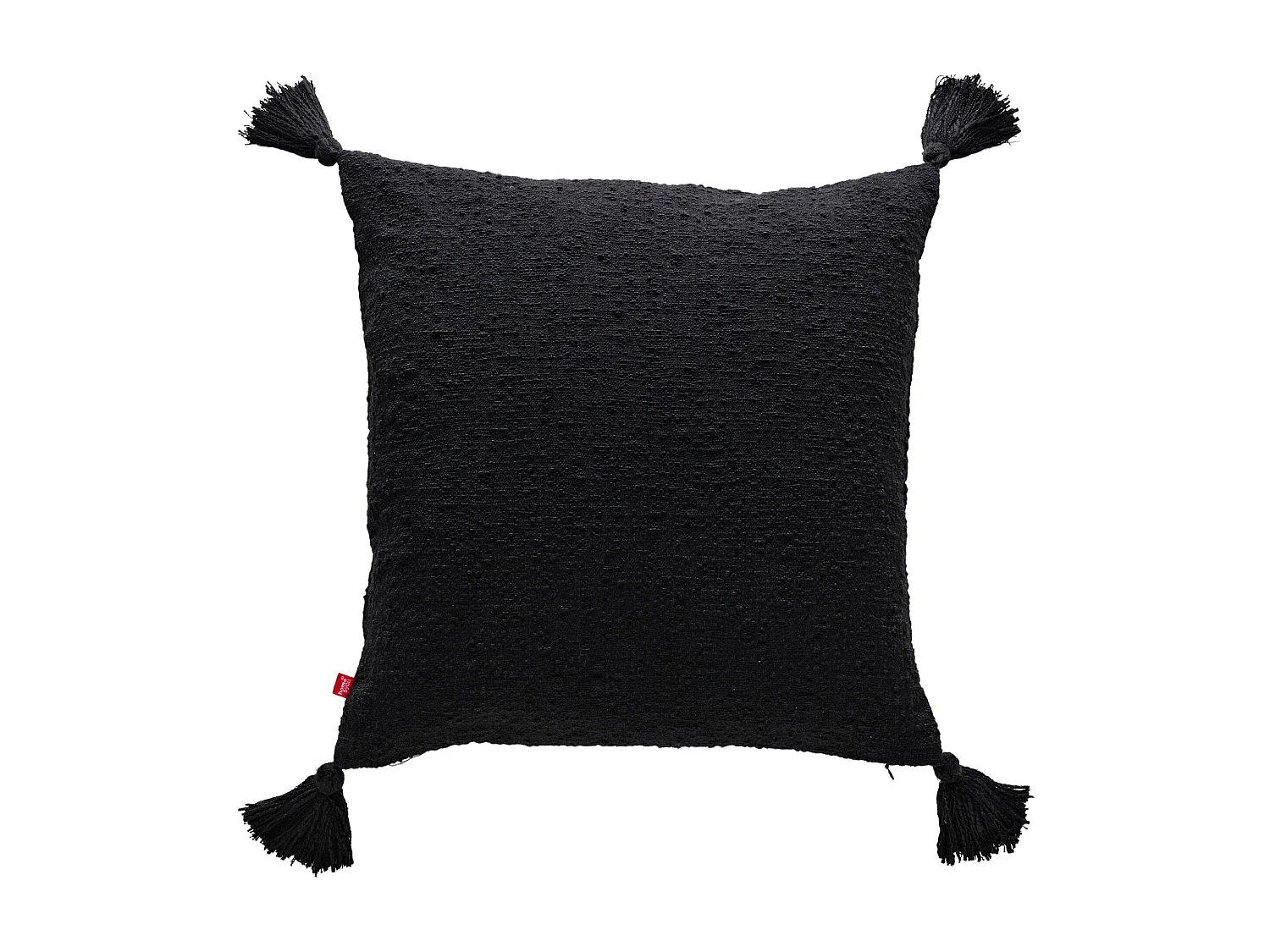 Einfarbige Kissenbezug Kolina mittelschwarz 45x45 cm