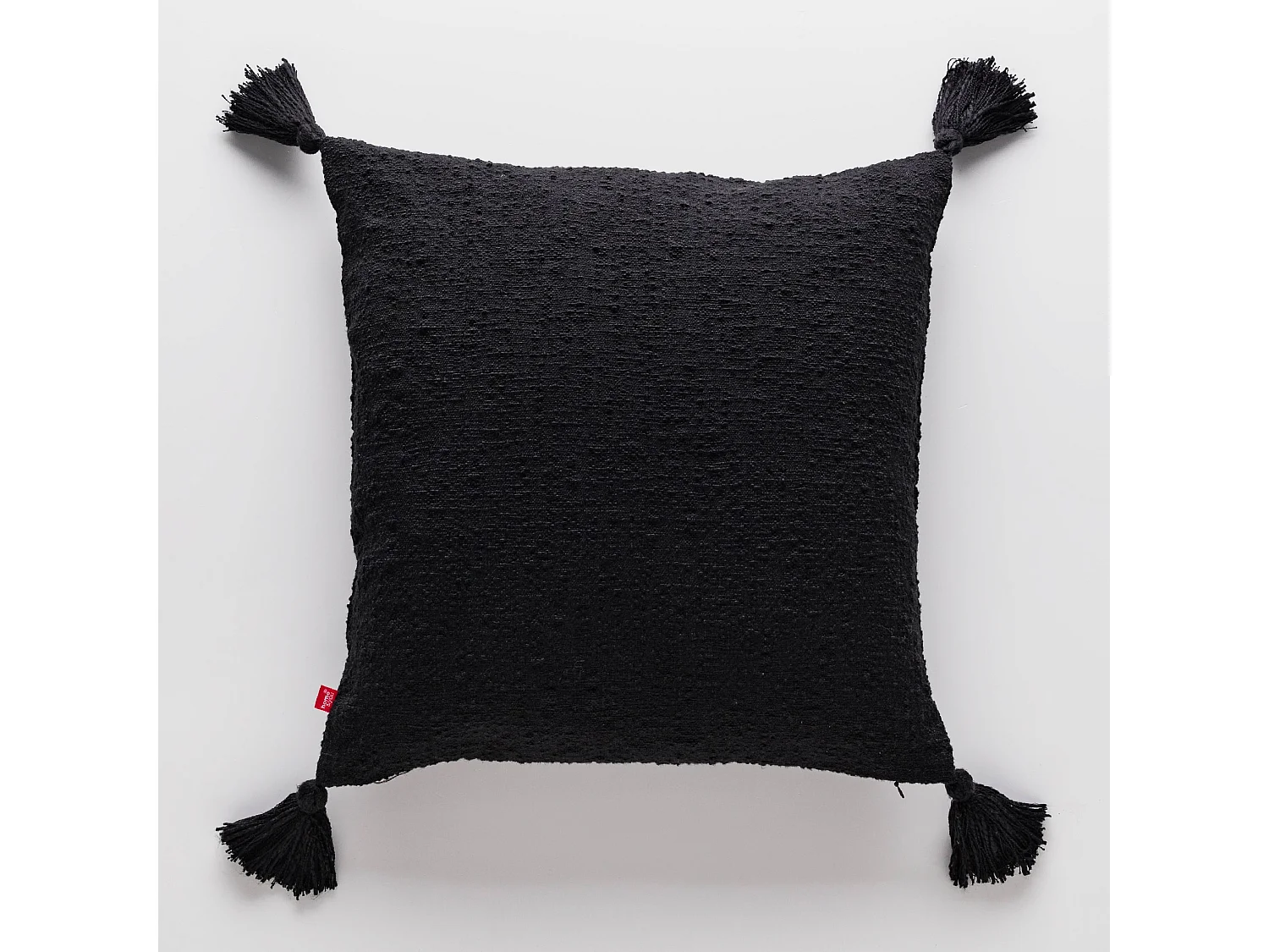 Einfarbige Kissenbezug Kolina mittelschwarz 45x45 cm