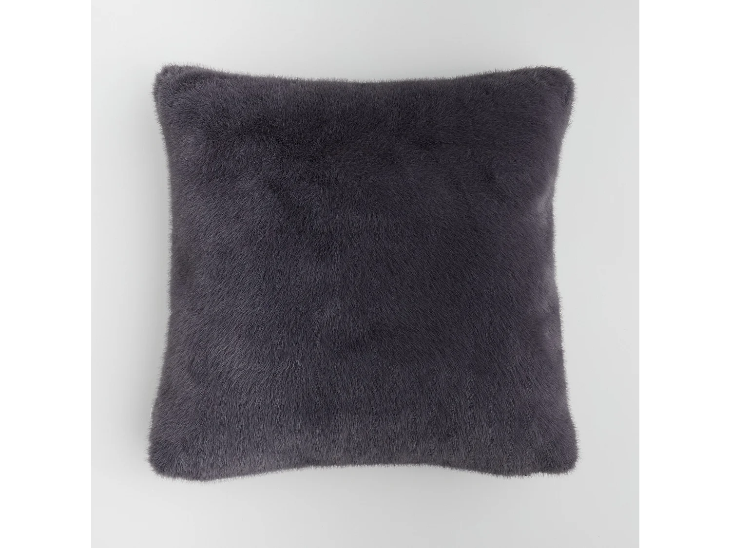 Pelz-Kissenbezug Molinio dunkelgrau 45x45