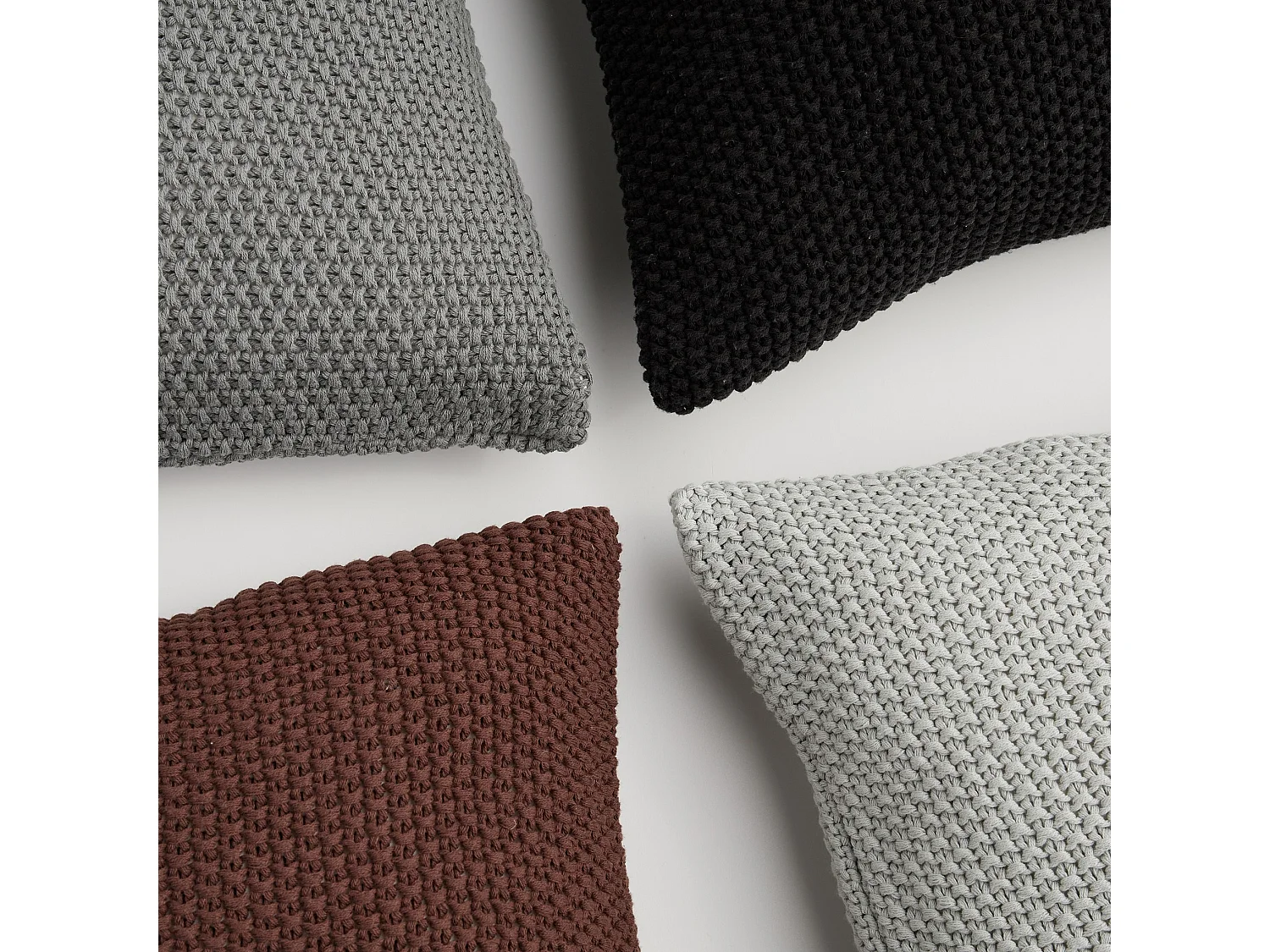 Kissenbezug Lenora mittelgrau 45 x 45