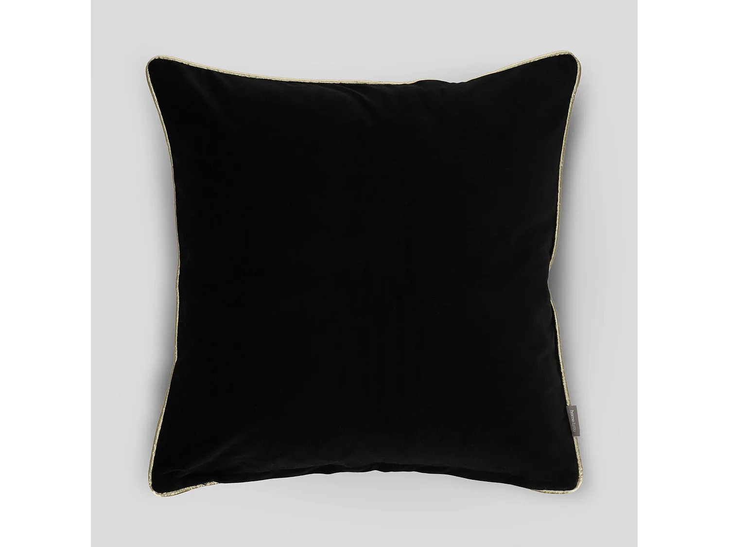 Bestickter Kissenbezug Beliamo Mittelschwarz 45x45