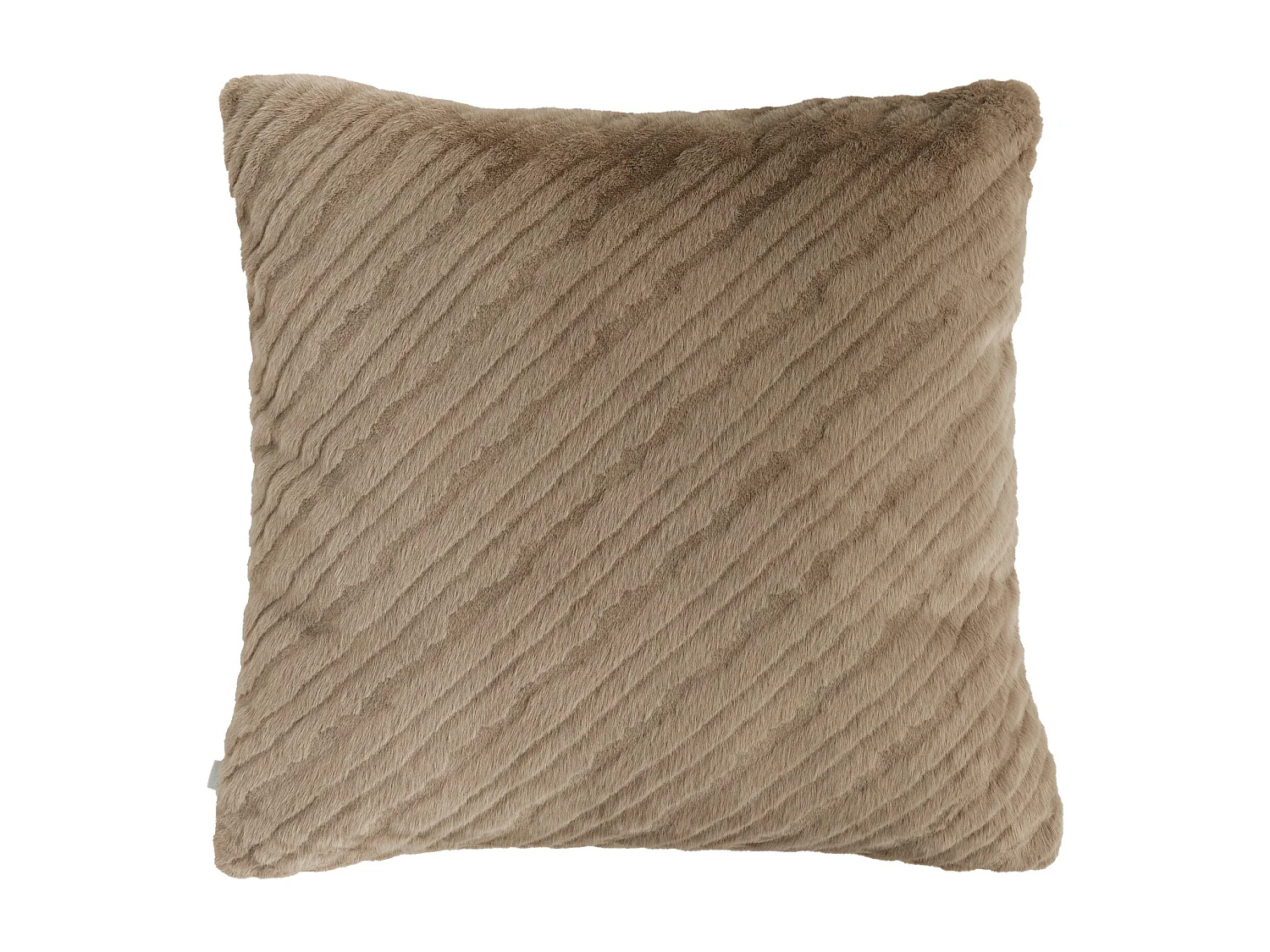 Pelz-Kissenbezug Pufos hellbraun 45x45 cm