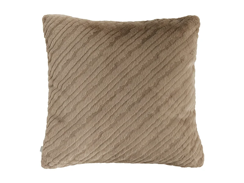 Pelz-Kissenbezug Pufos hellbraun 45x45 cm