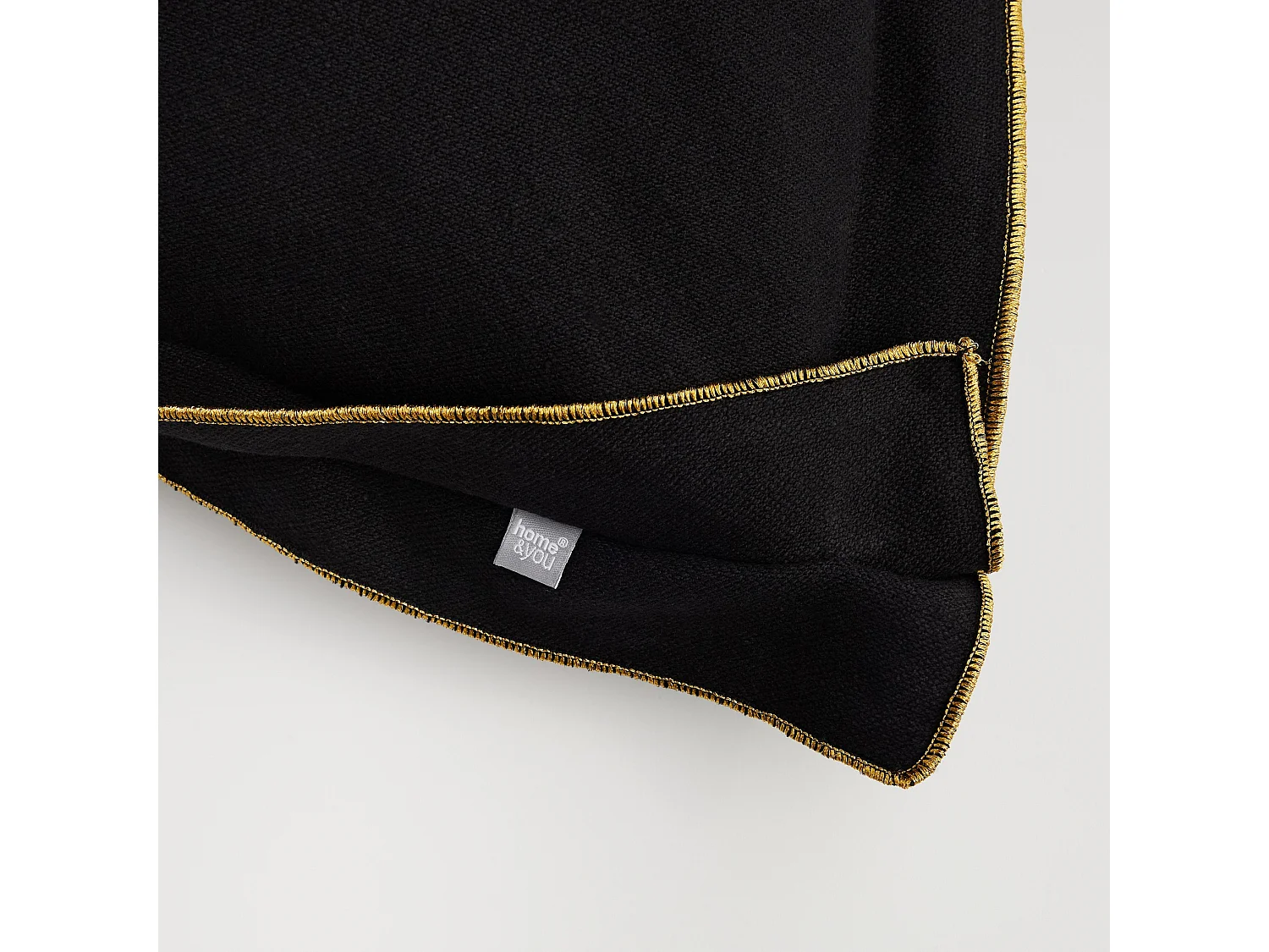 Kissenbezug Taromina Mittelschwarz 45 x 45 cm