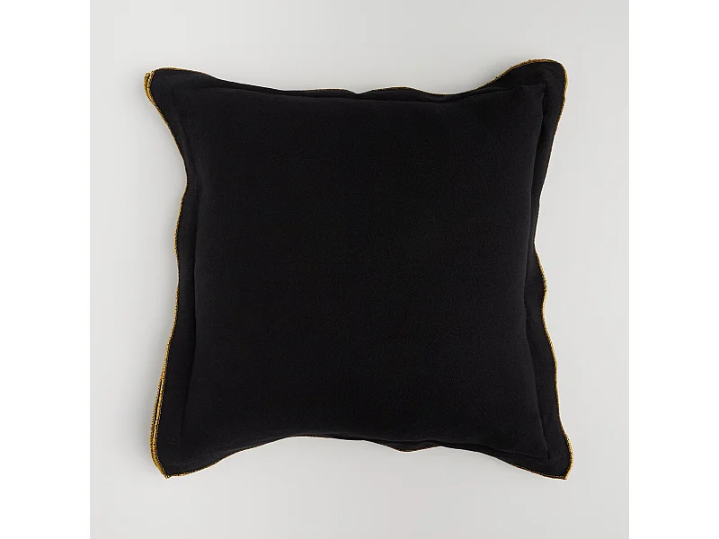 Kissenbezug Taromina Mittelschwarz 45 x 45 cm