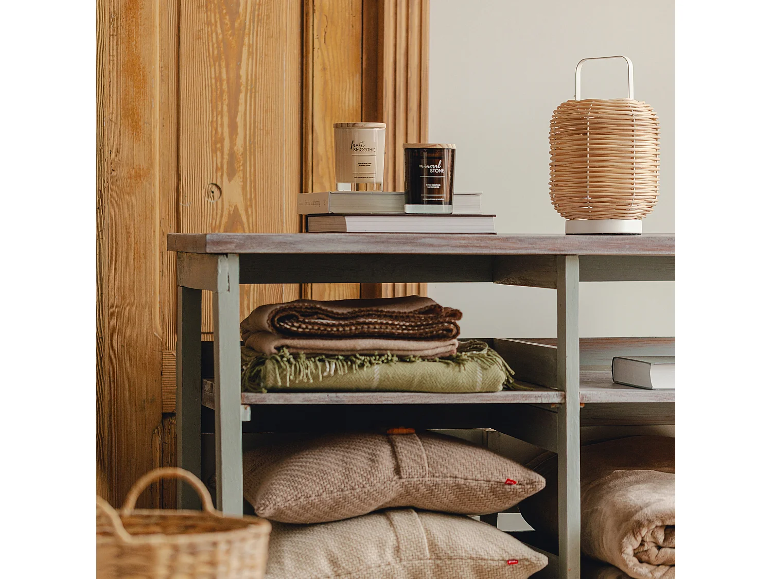 Kissenbezüge Mit Wolle Caminar Hellbraun 45 x 45