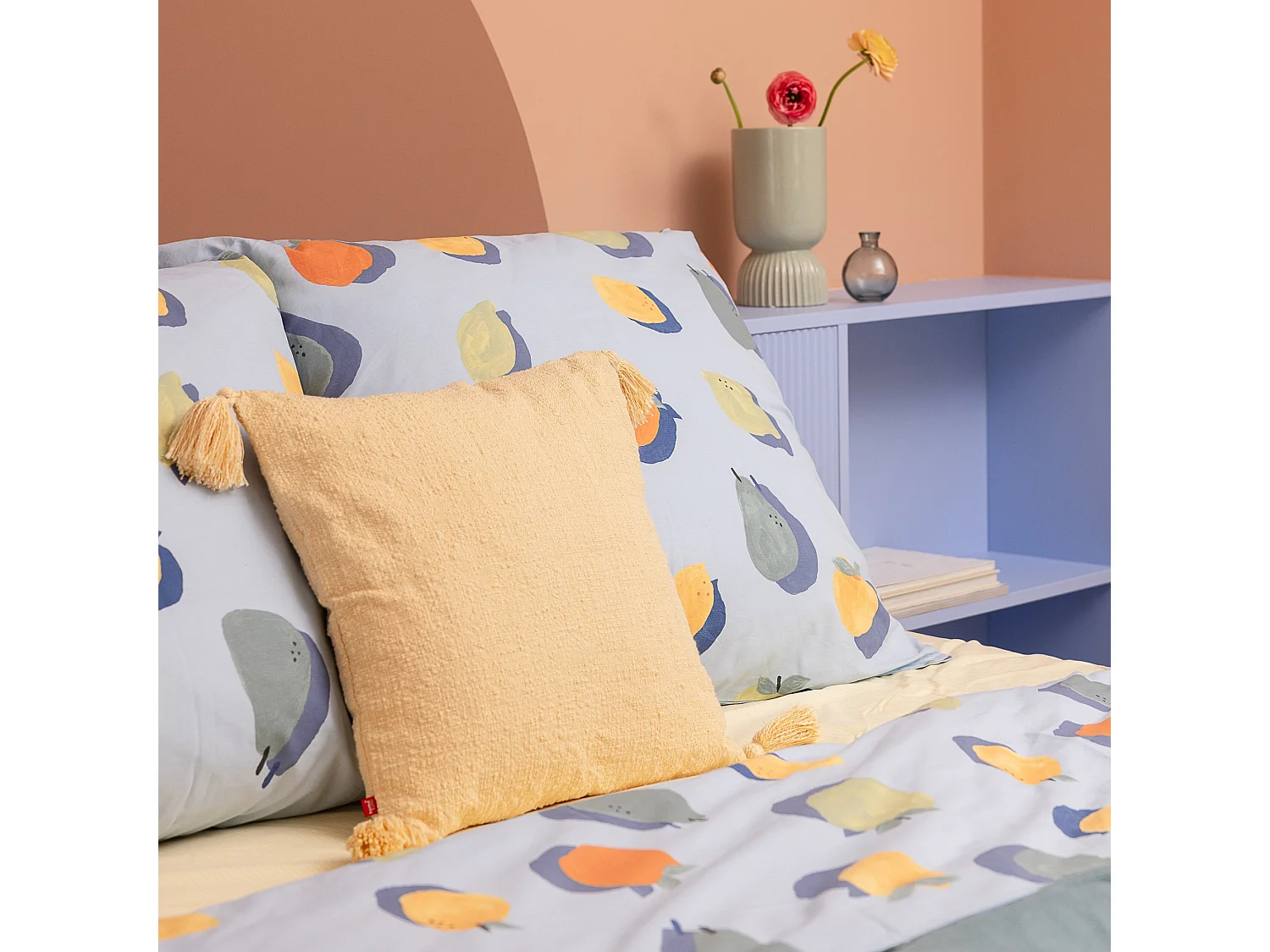 Einfarbige Kissenbezug Kolina Mittelgelb 45x45cm