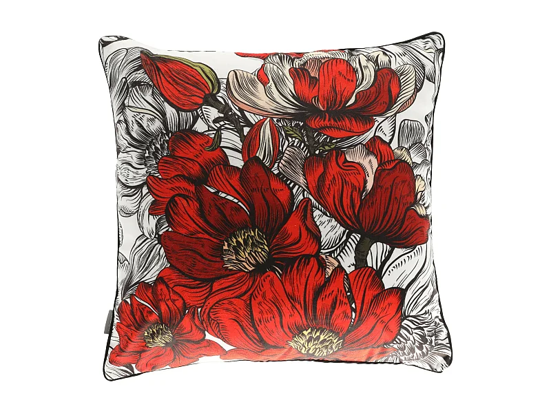 Kissenbezug Aus Samt Verilos Mittelrot 45 x 45