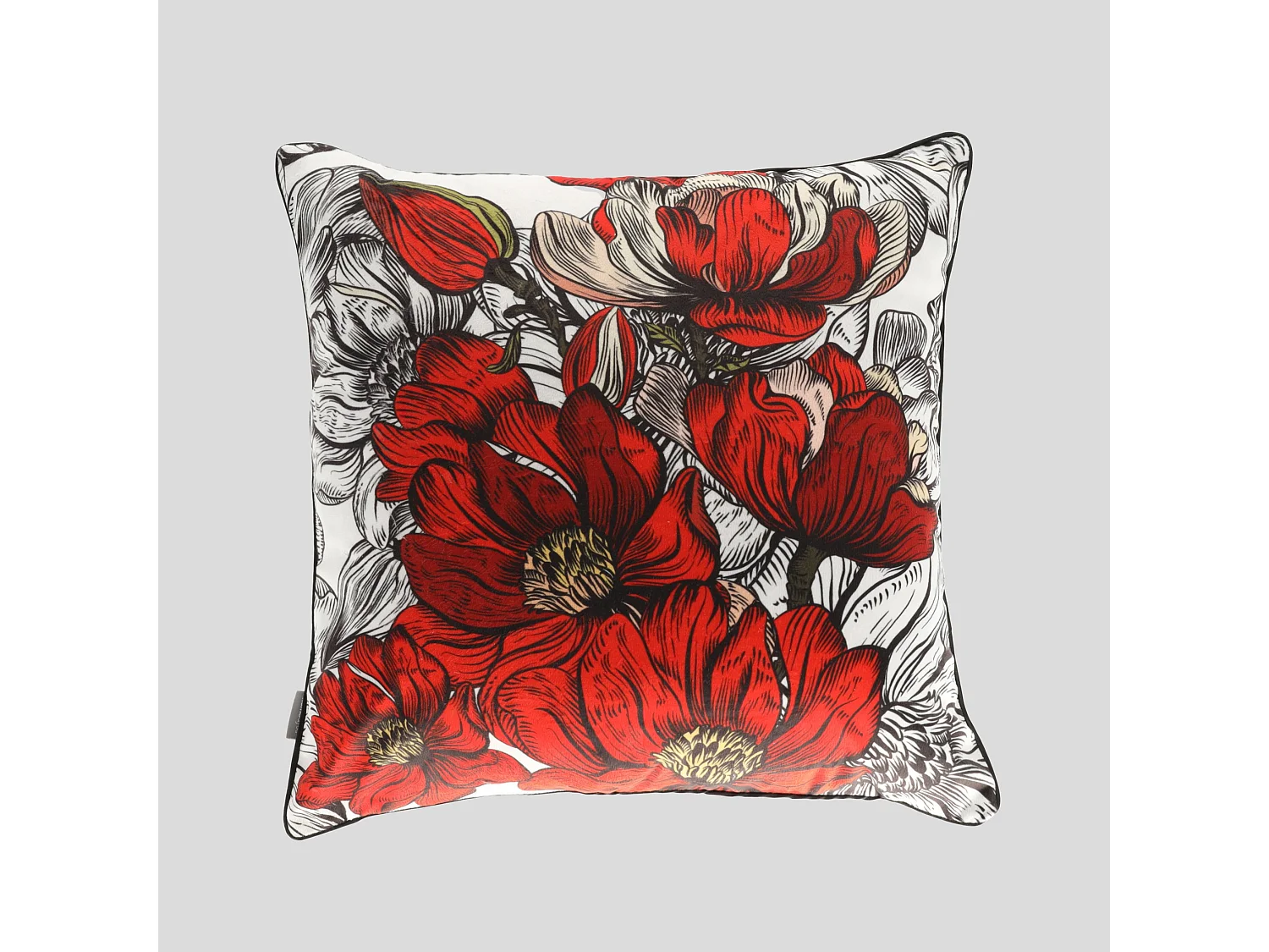 Kissenbezug Aus Samt Verilos Mittelrot 45 x 45