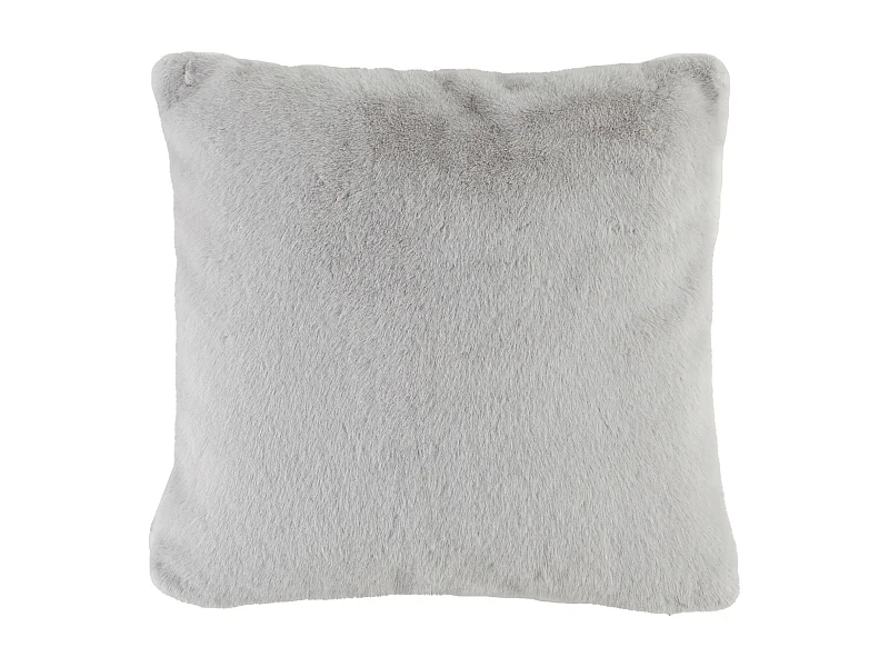 Pelz-Kissenbezug Molinio hellgrau 45 x 45
