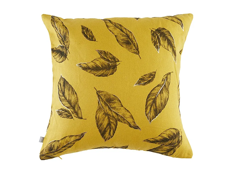 Bedruckte Kissenhülle Frondosa Mittelgrün 45x45