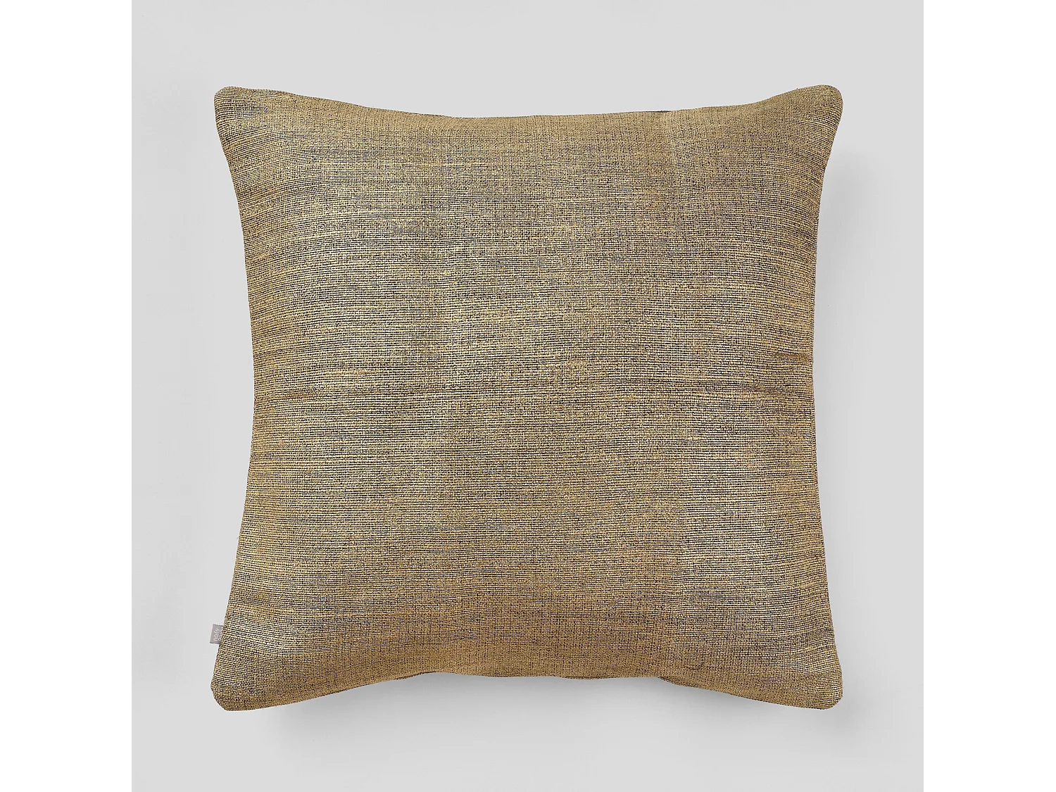 KOPFKISSENBEZUG MIT JUTE Sannie mittleres Gold 45 x 45