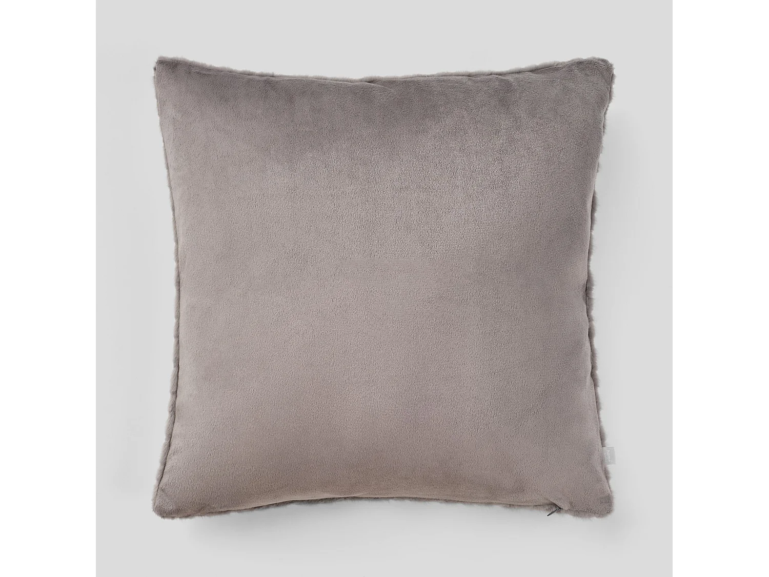 Pelz-Kissenbezug Pufos Mittelgrau 45x45 cm