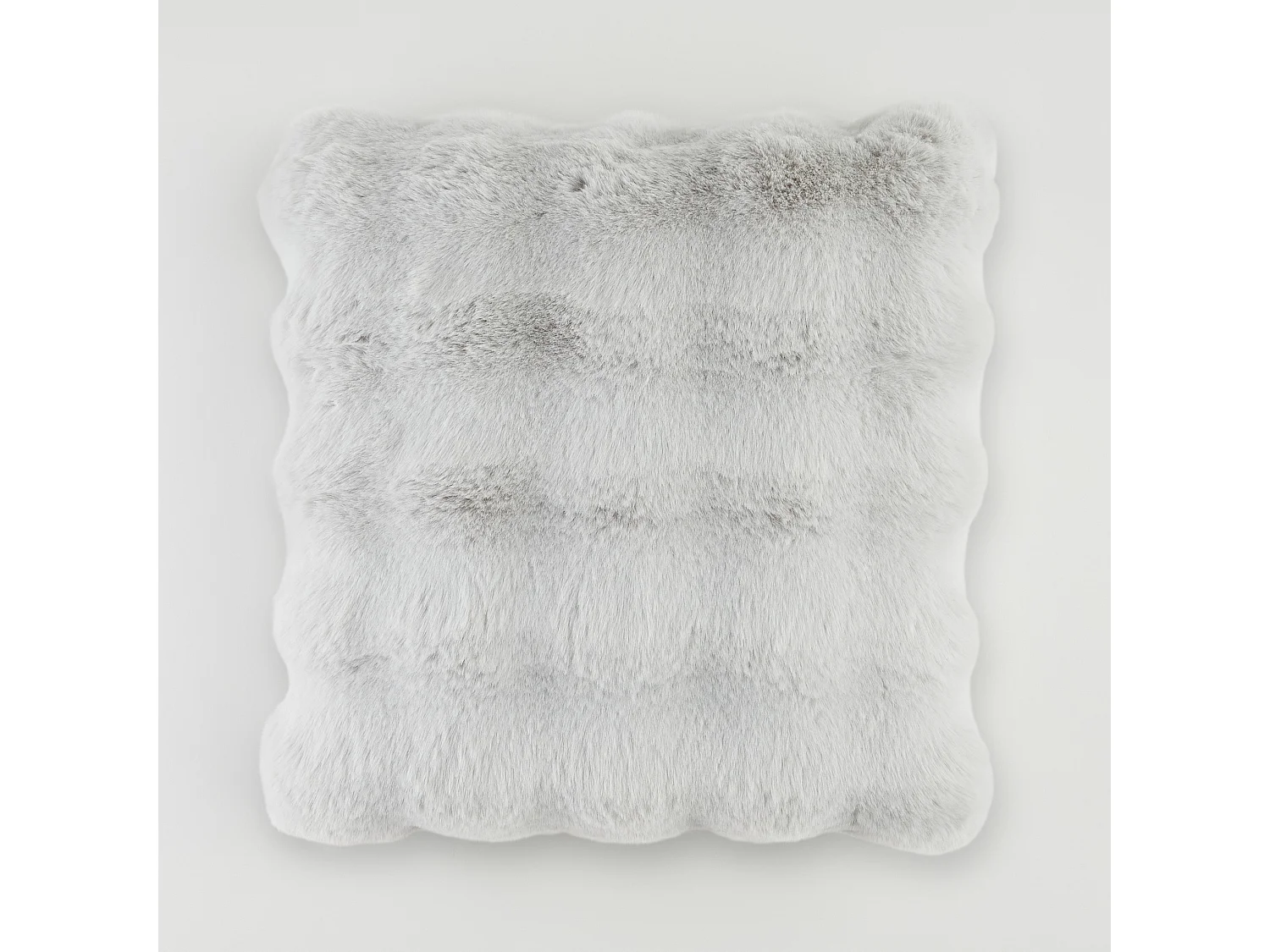 Pelz-Kissenbezug Bares hellgrau 45x45