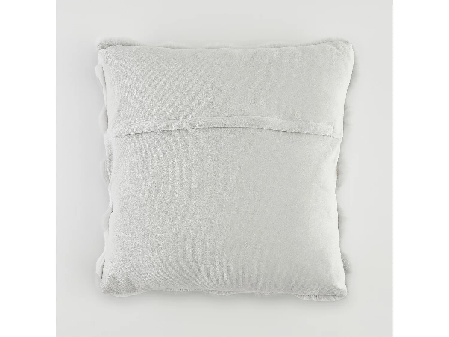 Pelz-Kissenbezug Bares hellgrau 45x45