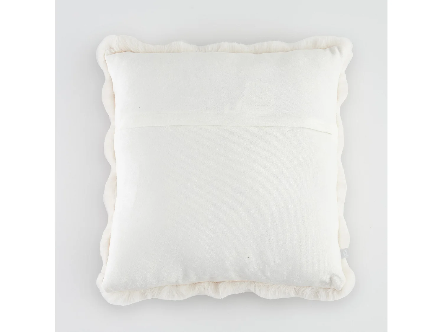 Pelz-Kissenbezug Bares mittleres Beige 45 x 45