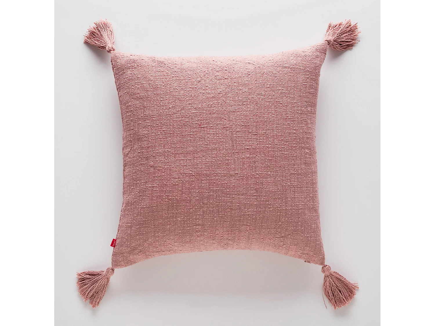Einfarbige Kissenbezug Kolina Mittelrosa 45x45cm