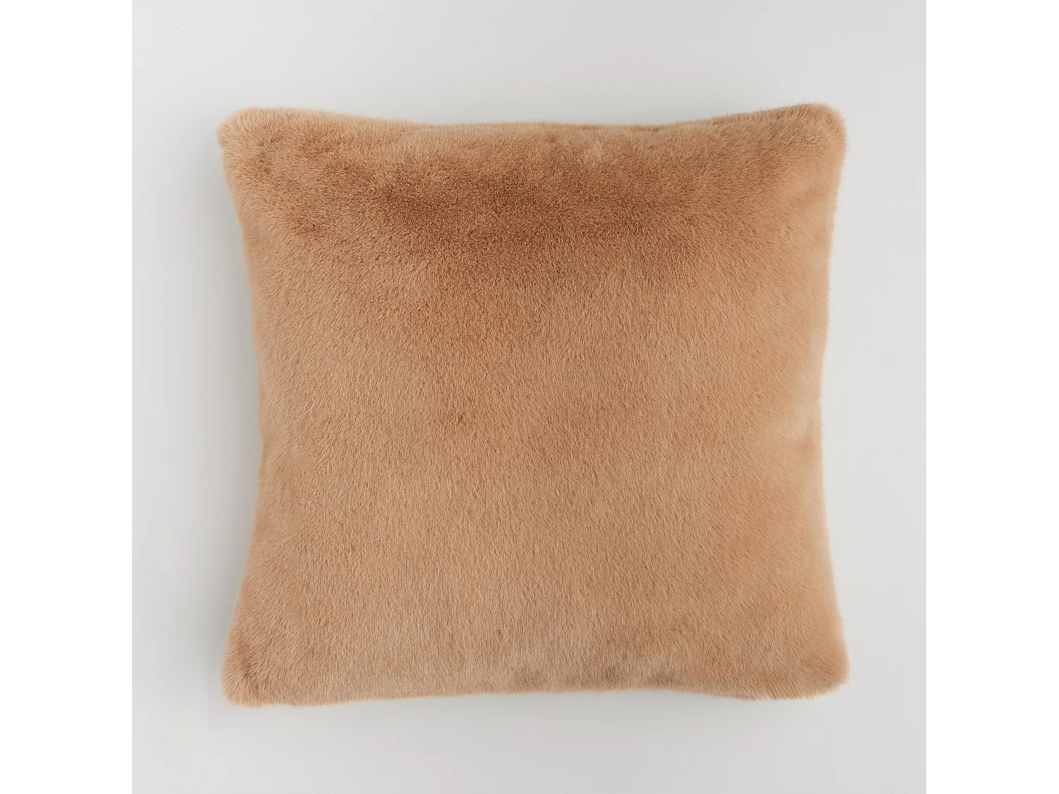 Pelz-Kissenbezug Molinio mittelbraun 45x45