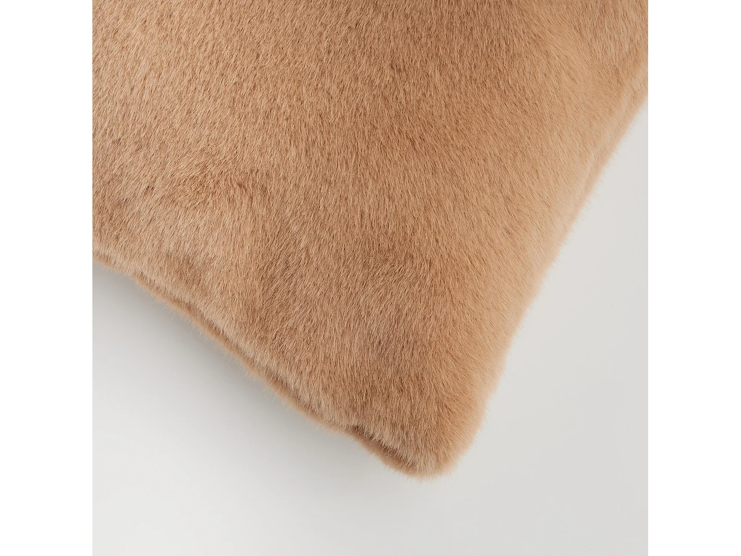 Pelz-Kissenbezug Molinio mittelbraun 45x45