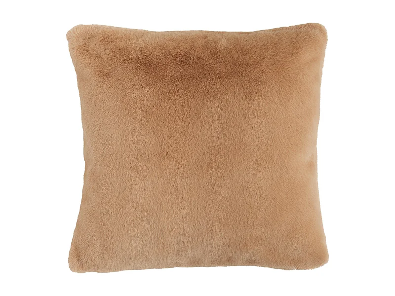 Pelz-Kissenbezug Molinio mittelbraun 45x45