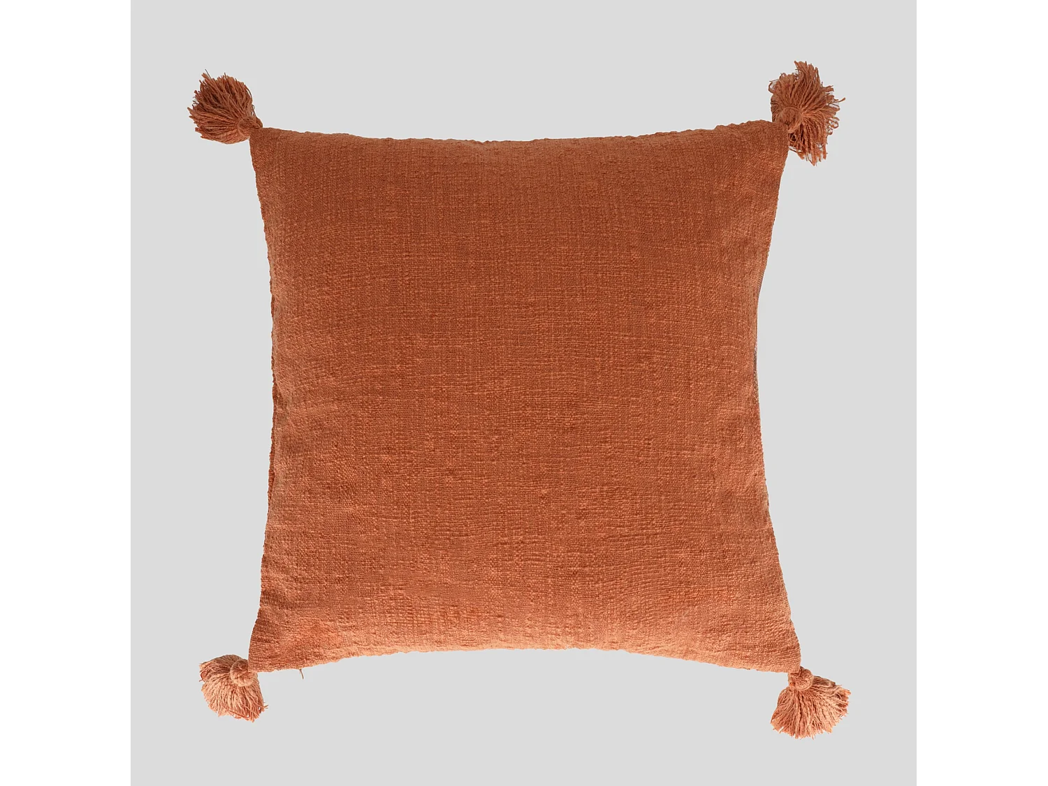 Einfarbige Kissenbezug Kolina Dunkelorange 45x45