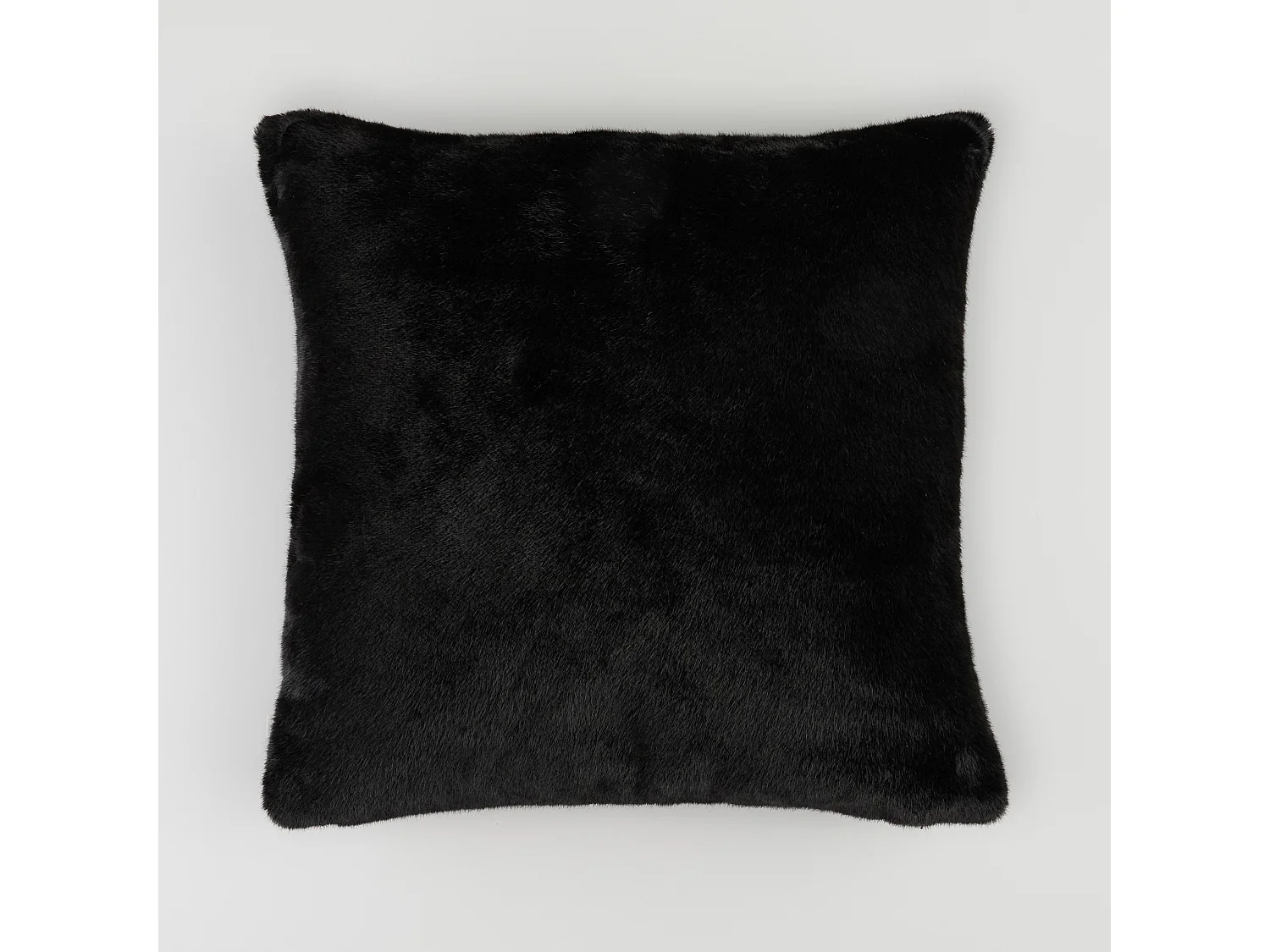 Pelz-Kissenbezug Molinio mittelschwarz 45x45cm