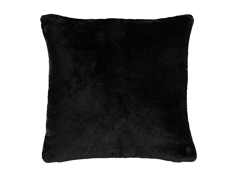 Pelz-Kissenbezug Molinio mittelschwarz 45x45cm