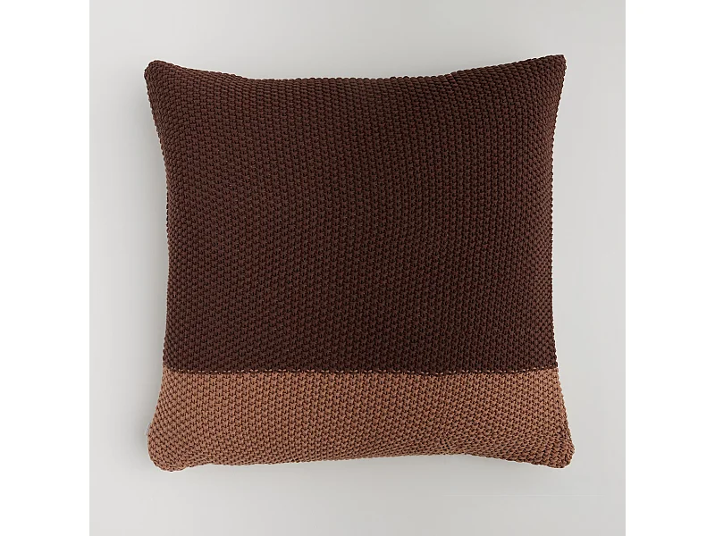 Kissenbezug Lenora Dunkelbraun 45x45