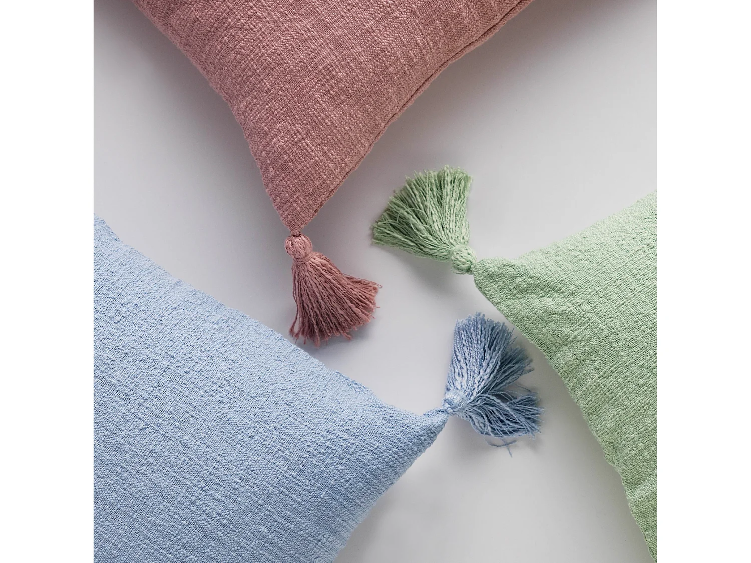 Einfarbige Kissenbezug Kolina Hellblau 45x45 cm