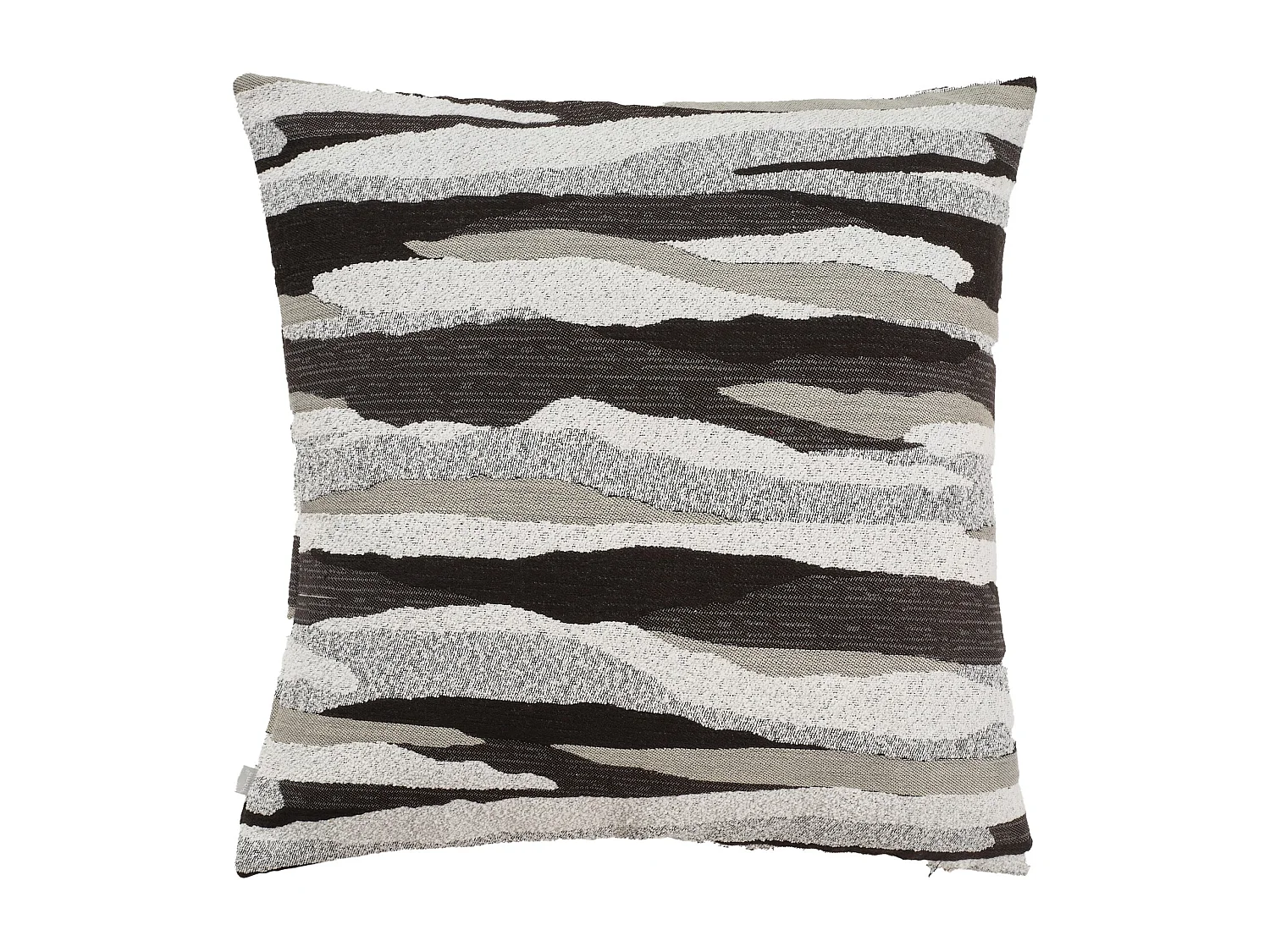 Jacquard-Kissenbezug Erie mittelgrau 45x45