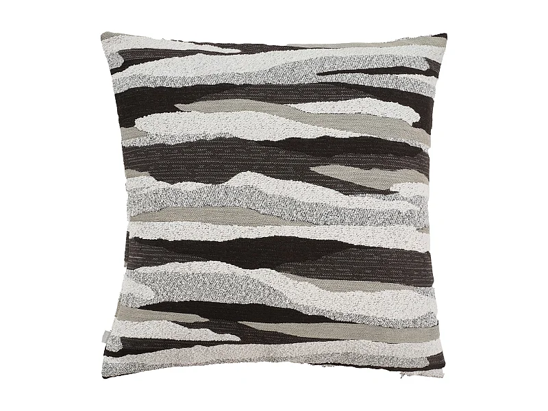 Jacquard-Kissenbezug Erie mittelgrau 45x45