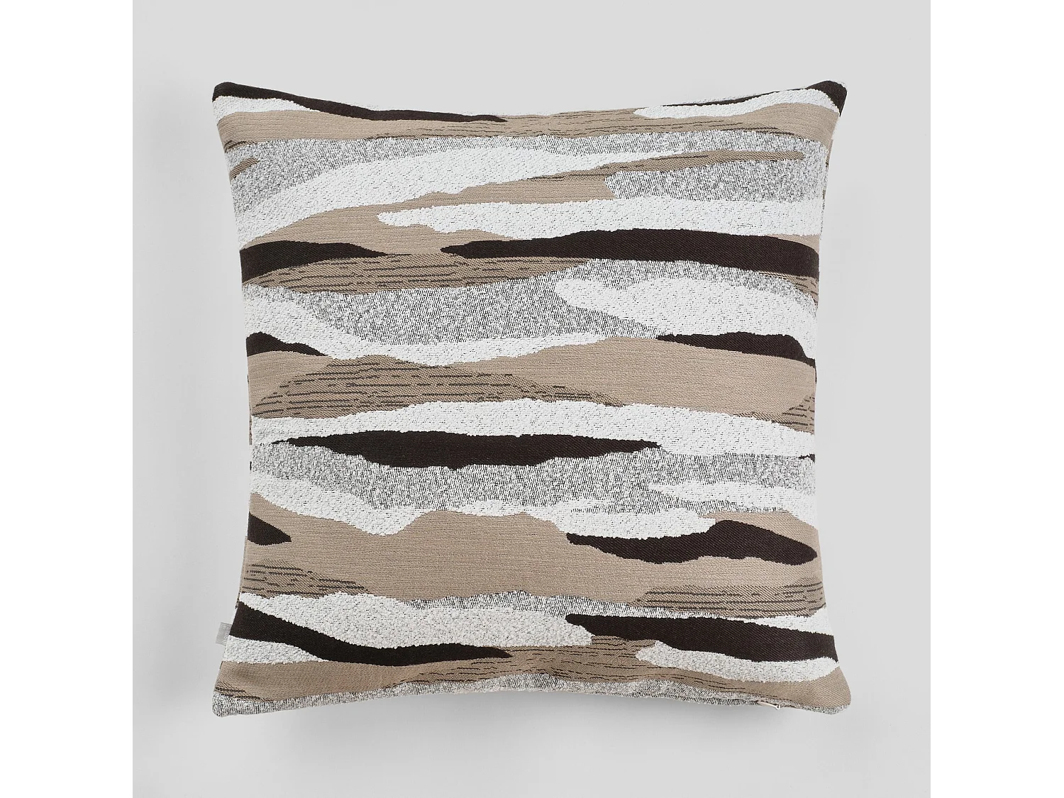 Jacquard-Kissenbezug Erie, mittleres Beige 45x45 cm