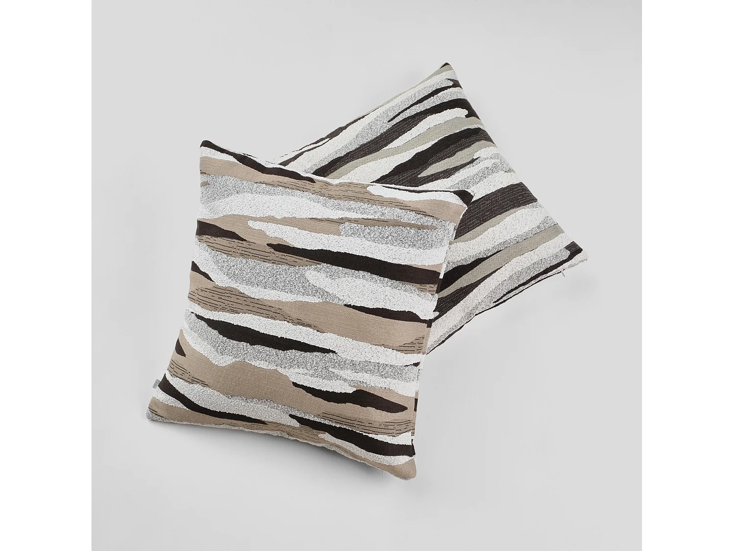 Jacquard-Kissenbezug Erie, mittleres Beige 45x45 cm