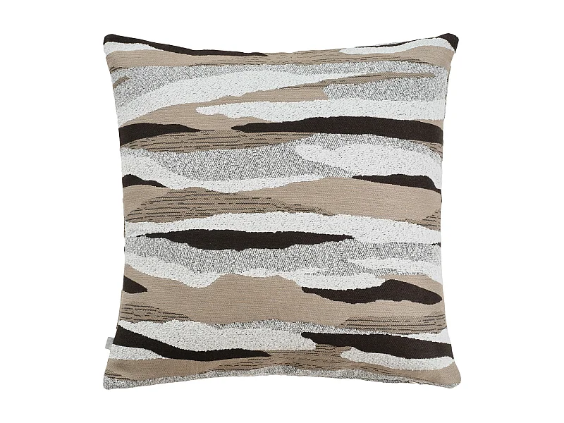 Jacquard-Kissenbezug Erie, mittleres Beige 45x45 cm