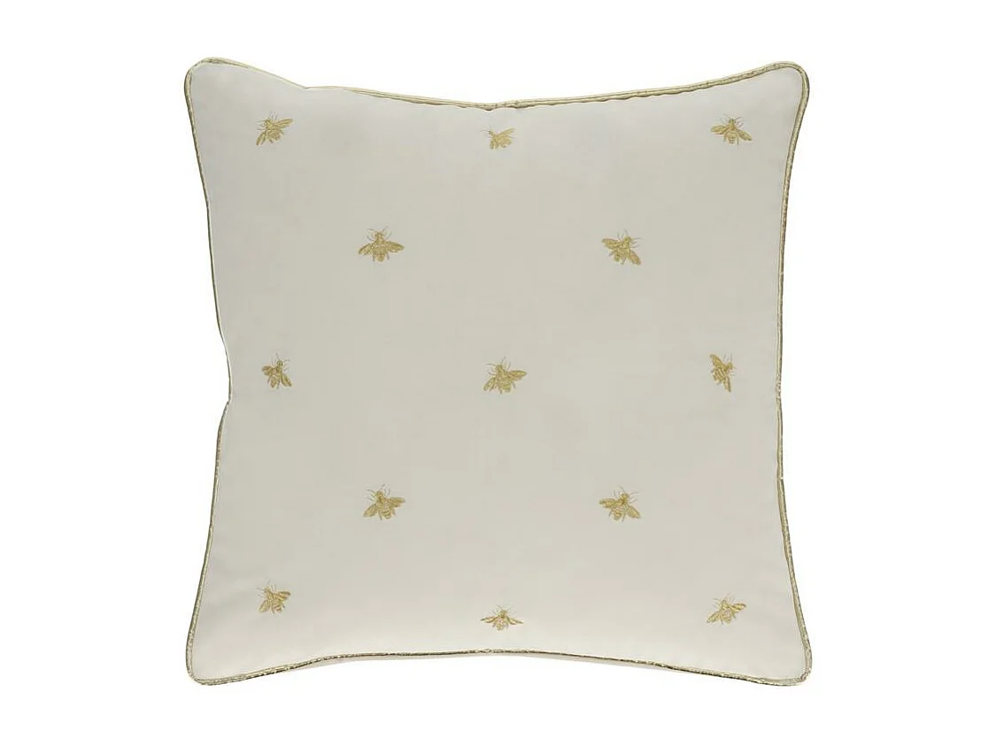 Bestickter Kissenbezug Beliamo mittelweiß 45 x 45