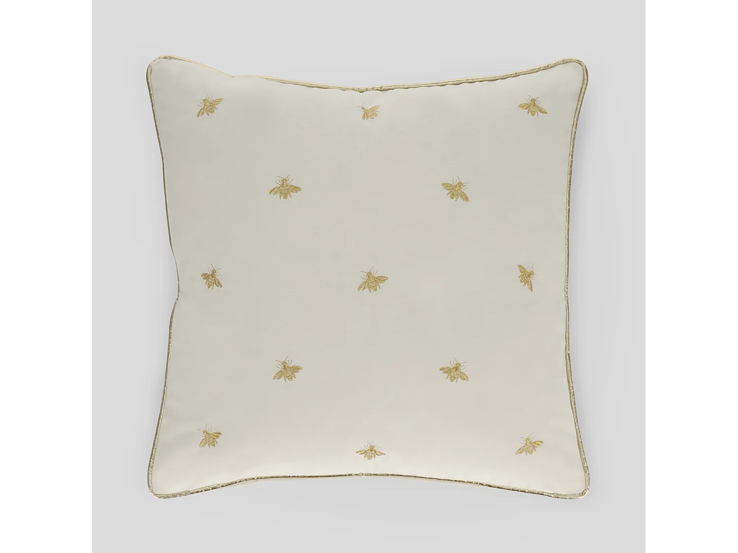 Bestickter Kissenbezug Beliamo mittelweiß 45 x 45