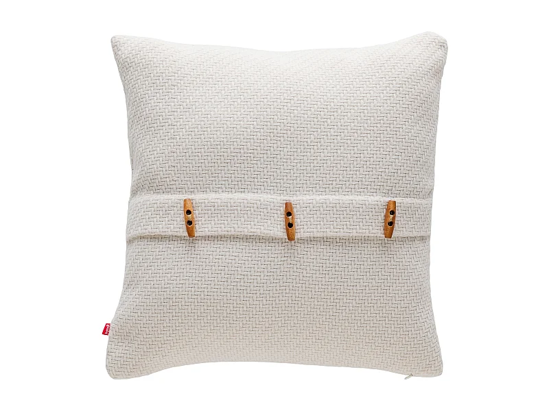 Kissenbezüge Mit Wolle Caminar Mittel Ecru 45x45