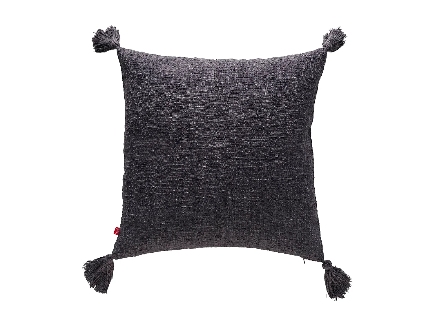 Einfarbige Kissenbezug Kolina Dunkelgrau 45x45 cm