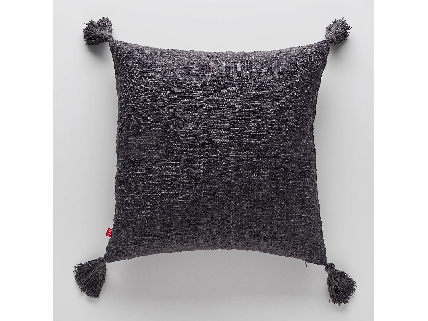 Einfarbige Kissenbezug Kolina Dunkelgrau 45x45 cm