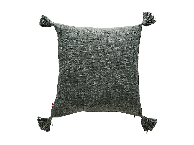 Einfarbige Kissenbezug Kolina dunkelgrün 45 x 45