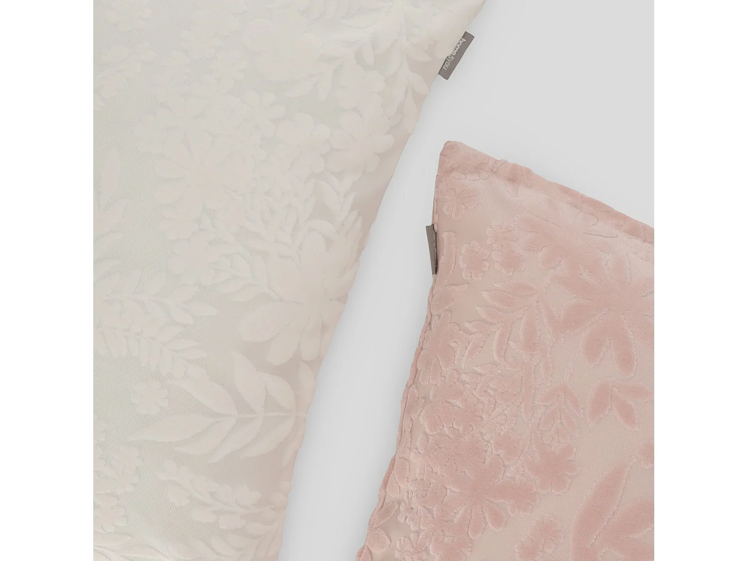 Jacquard-Kissenbezug Modo Mittelweiß 45x45