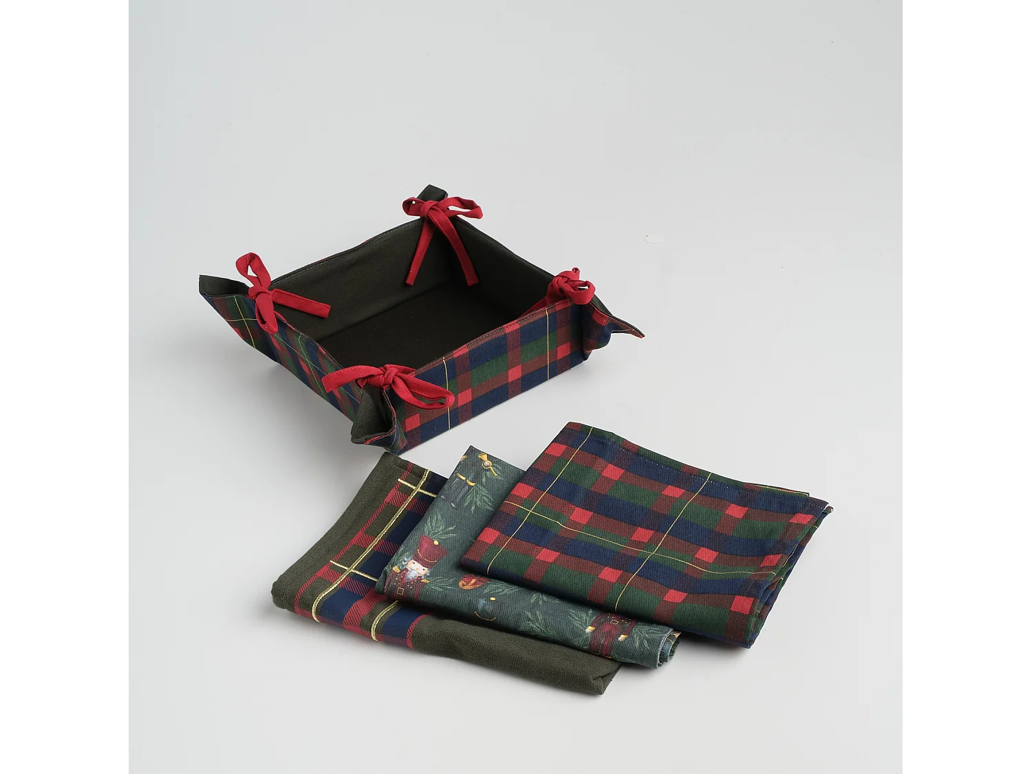 Korb Mit Zubehör Soldis dunkelgrün 36 x 36