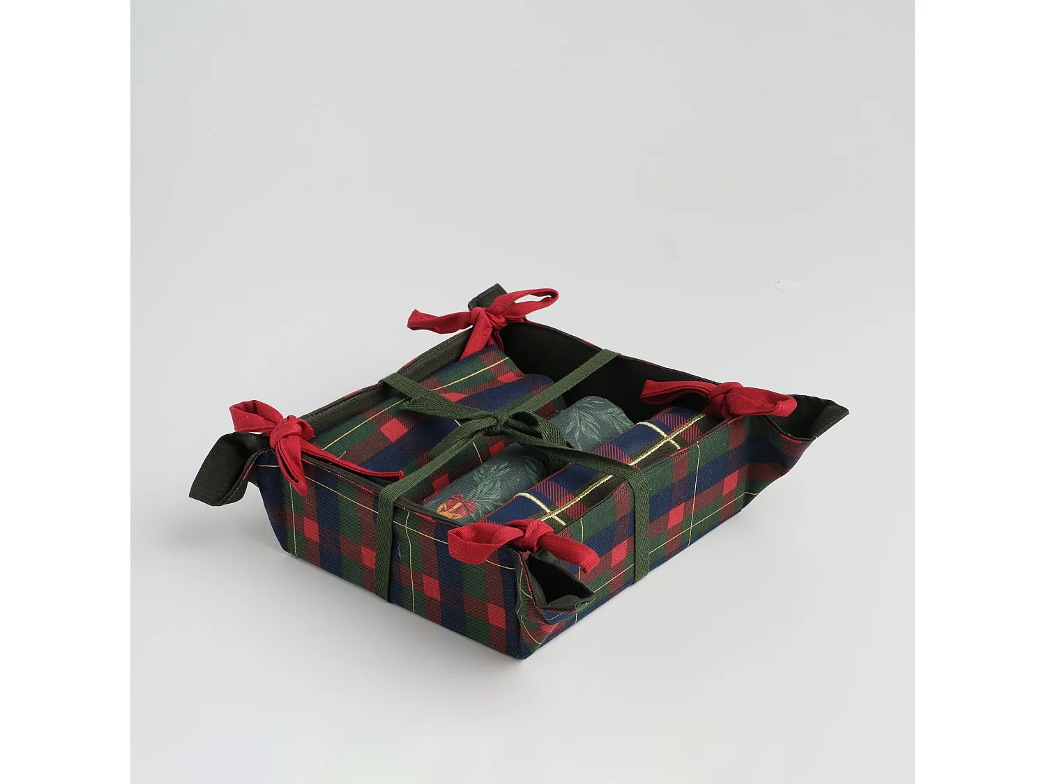 Korb Mit Zubehör Soldis dunkelgrün 36 x 36