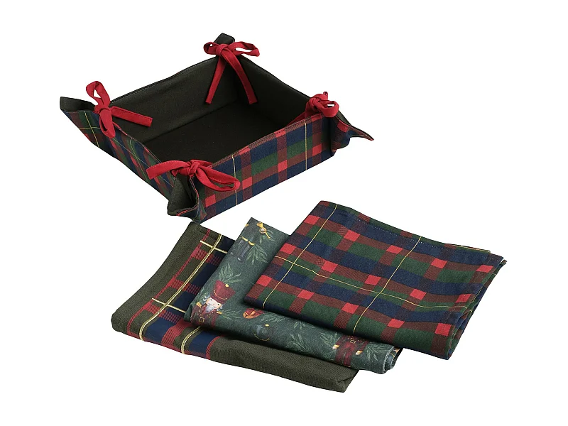 Korb Mit Zubehör Soldis dunkelgrün 36 x 36